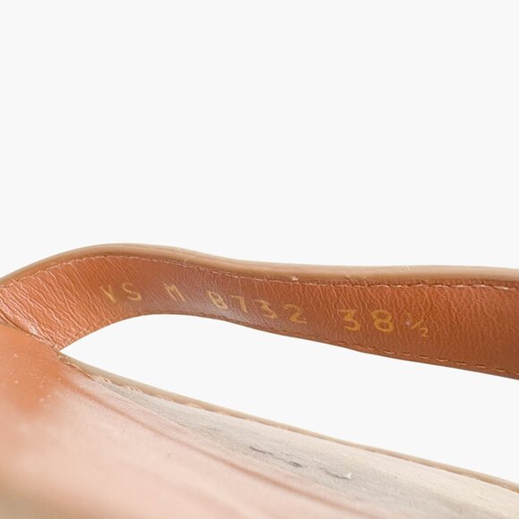 Valentino Garavani Rockstud Rolling Sandals EU 38.5 US 8.5 Brown Ankle Wrap - Picture 12 of 12